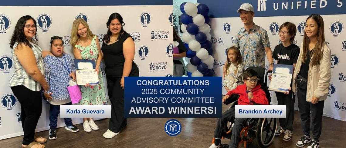 Congratulations to our 2025 Community Advisory Committee award winners Brandon Archey and Karla Guevara!