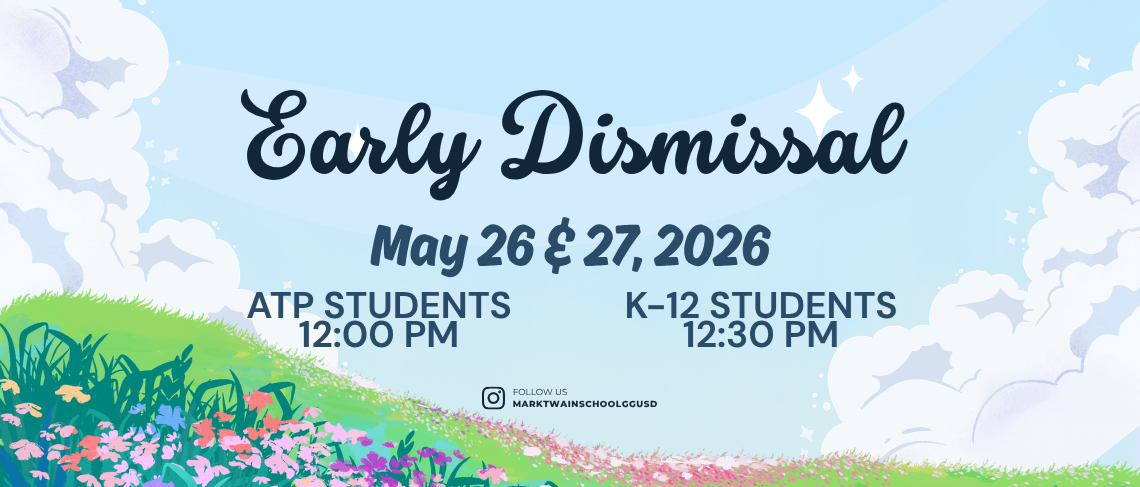 MAY 26 | Early Dismissal - Eng
